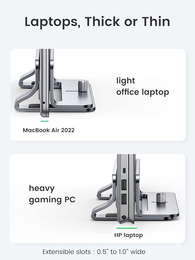 UGREEN Vertical Laptop Stand Bundle