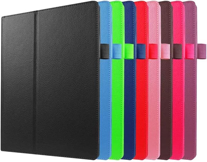 Tablet Cover for Amazon Kindle Fire HD10 7th 9th Generation(2017/2019 Release) Ultra Slim Folio Stand Lightweight Leather Case for Kindle Fire HD 10 7th 9th Gen 10.1 (KST-Dark Blue)