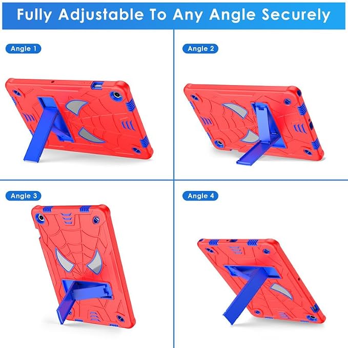 DETUOSI Case for Samsung Galaxy Tab A11+ Plus 11 2025/ A9+ Plus 2023 with Shoulder Strap 3-Layers Hybrid Heavy Duty Full-Body Shockproof4-Angles Viewing Protective Cover