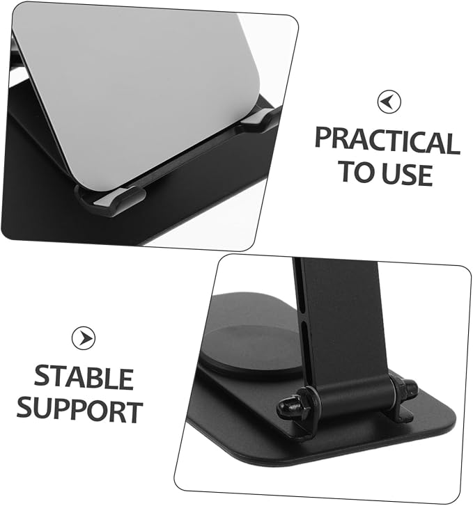 ARTIBETTER Adjustable 360° Rotating Foldable Metal Phone Holder for Desk Portable Smartphone Stand for Office Home and Kitchen Use