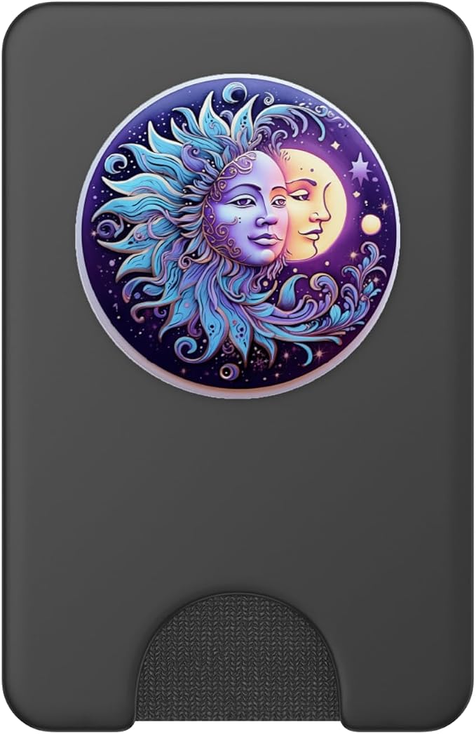 Sun and Moon Lover Astronomy Astrology Stargazer PopSockets PopGrip for MagSafe