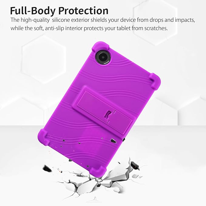 Case for TCL TAB 8 NXTPAPER 5G 8.7-Inch Tablet – Shockproof Silicone Protective Cover with Kickstand Drop-Resistant Business Style (Black)