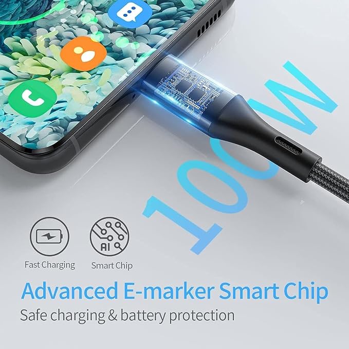 BoxWave Universal PD USB Type-C Wall Charger Bundle (65W) Power Delivery AC Adapter USB Type-C Wall Charger - Jet Black Charger for Smartphones and Tablets