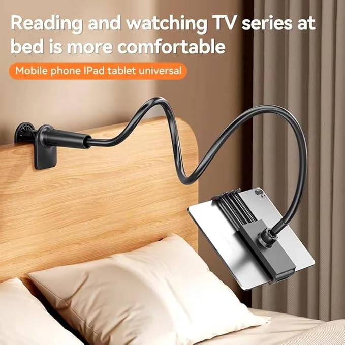 Long Arm Tablet Stand Holder for iPad Pro 11 10.2 10.5 Mini 6 Air for Xiaomi Mipad 4 5 (Black)