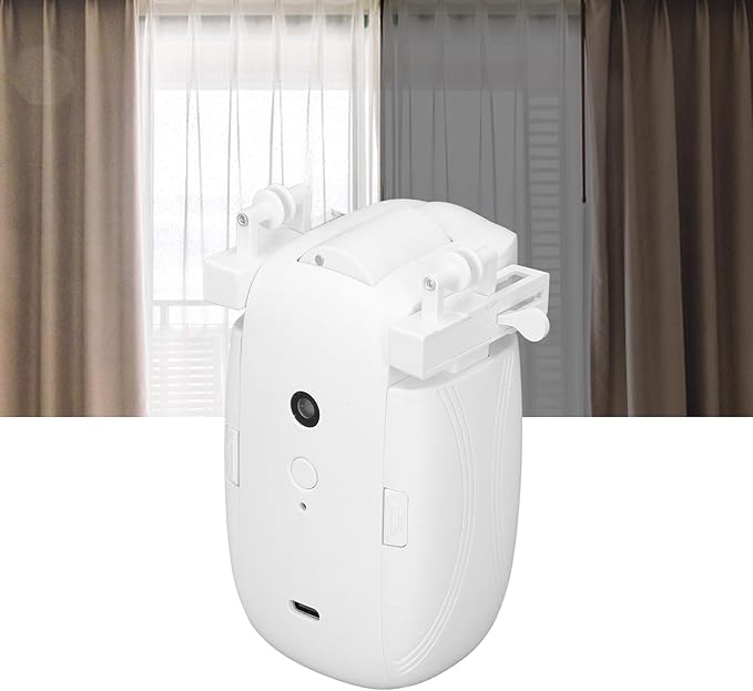 WALFRONT Automatic Curtain Opener WiFi APP Remote Control Voice Control Smart Curtain Controller for I.U Track
