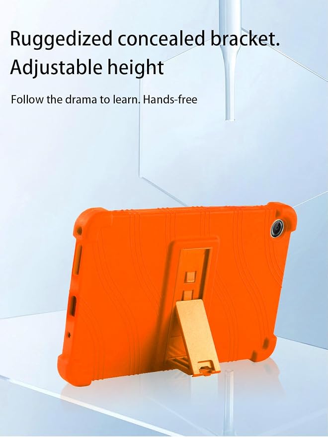 for Lenovo Tab One &amp Nook Reading Tablet Android Tablet8.7 inch Tablets CaseSoft Silicone Adjustable Stand Cover Lightweight Kids FriendlyBlack.