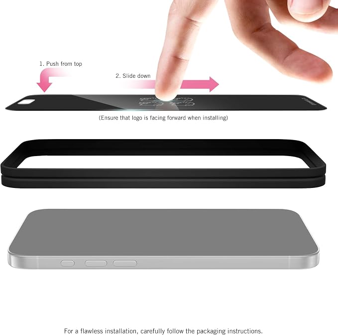 Hello Kitty Balloon Privacy Screen Protector - for iPhone 14 Plus13 Pro Max - with Disappearing Logo - Scratch-Resistant and Easy-to-Install Screen Protectors (Includes Installation Tray)