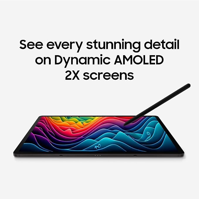Tab S10+ Plus / S10 Ultra S Pen Compatible with Samsung Galaxy Tab S10+ Plus | Tab S10 Ultra All Versions Stylus Pen Slim 0.7mm Pen Tip 4096 Pressure Levels with 3pcs Tips (Black)