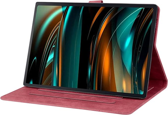 Case for Honor MagicPad 3 Pro 12.3 12.3 2026Multi-Angle Viewing PU Leather Folio Stand Cover with Pencil HolderShockproof Protective Case for Honor MagicPad 3 Pro 12.3 2026Rose Red