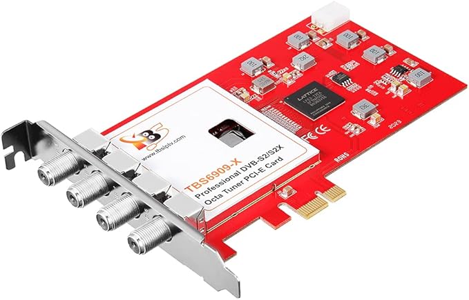 TBS6909X DVB-S/ S2/ S2X 8 Tuner PCI Express Digital Satellite TV Card for Live TV
