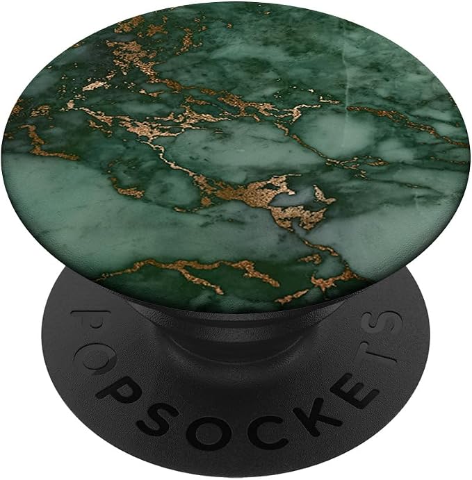 Elegant Dark Forest Green &amp Jade Green Pattern PopSockets PopGrip: Swappable Grip for Phones &amp Tablets