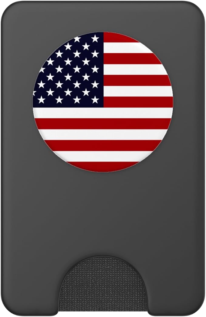 American Flag US Patriotic Phone Holder Knob for USA Gift PopSockets Adhesive PopGrip