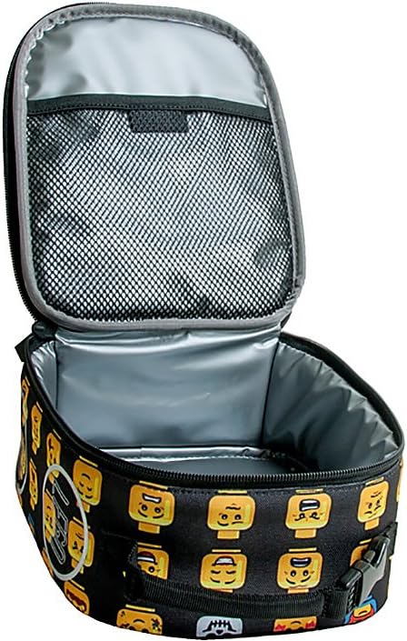 LEGO Heritage Classic Backpack and Lunchbox 2-Piece Combo Set, Matching Back to School Pack and Lunch Kit, Minifigure