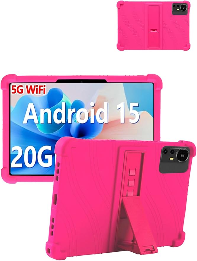 for Bnegynng CP31M 10 inch Tablet Protective case Shockproof Lightweight Silicone Protective Cover with Stand Child-Friendly Protection Easy to Clean DesignBlack