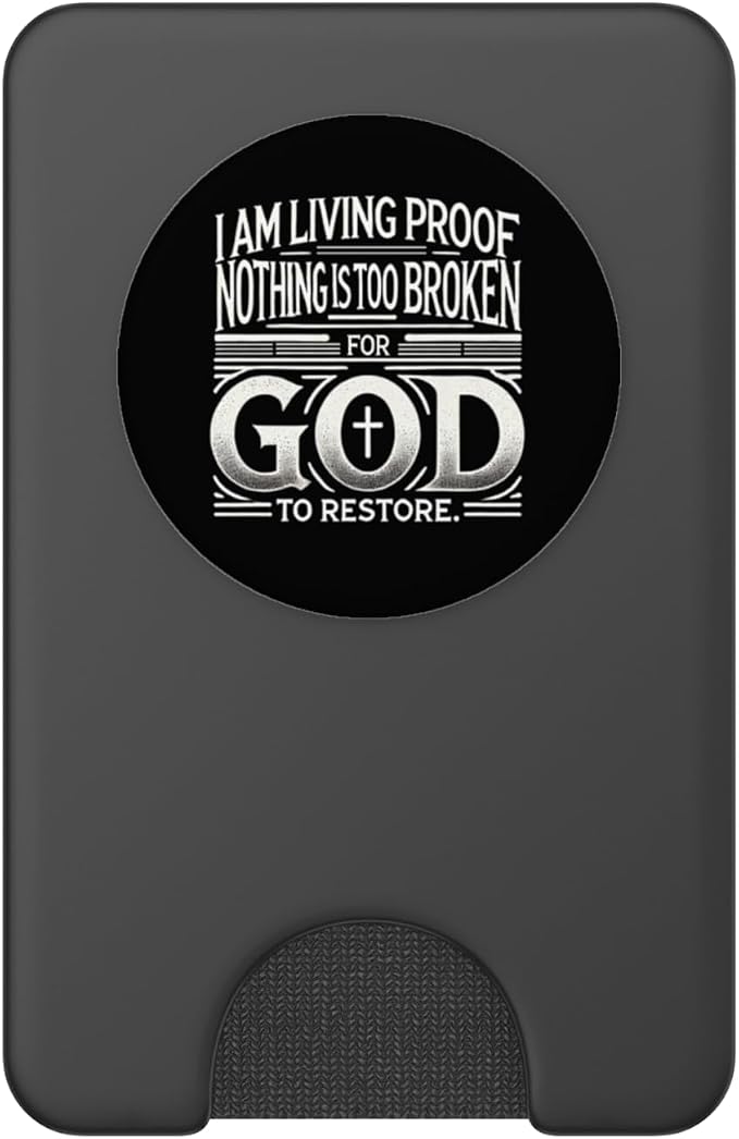 Inspirational Testimony Christian Religious Faith Phone Grip PopSockets PopWallet for MagSafe