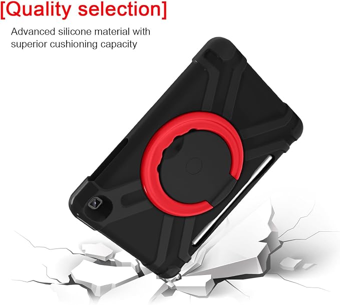 AKABEILA Compatible with Amazon Fire HD 8 2020/2022 Tablet Case，Rugged Kids Case with Stand Lightweight Shockproof Kids Friendly Tablet Cover Black