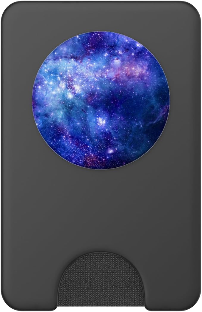 Space Pop Socket Galaxy Nebula Blue White Purple PopSockets Adhesive PopGrip