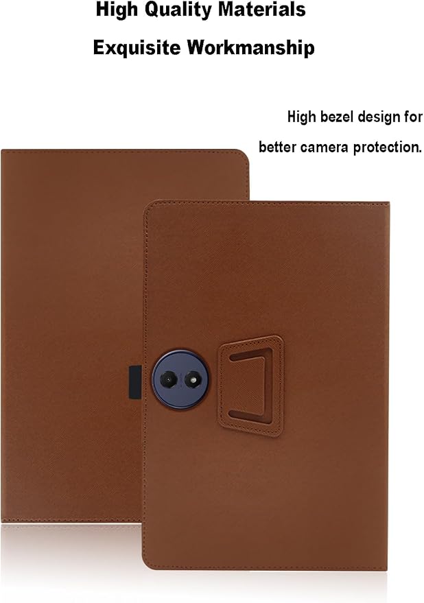 Case for TCL Tab A1 Plus 12.2 inch TCL Tab A1 Plus Tablet Case Folding Stand Protective Cover with Pencil Holder and Wrist Strap Full Protection. (Black)