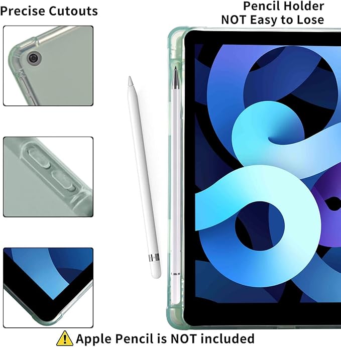 Colorful Cat Case for iPad mini 7 A17/mini 6 | Cute Design Cover for iPad Mini 7th 2024 / 6th 2021 8.3 with Pencil HolderBlue Leather Shell Trifold Stand Auto Sleep/Wake