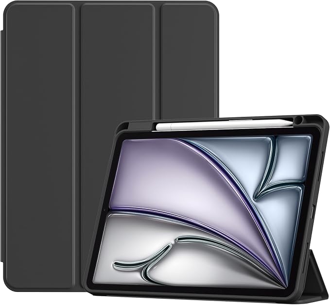 ProCase Smart Case for iPad Air 11-inch M4/M3/M2 &amp Air 10.9 5th/4th Gen | Hard Back Cover with Auto Sleep/Wake Slim Lightweight Case for iPad Air 11 2026/25/24 &amp 10.9 2022/2020-Aqua