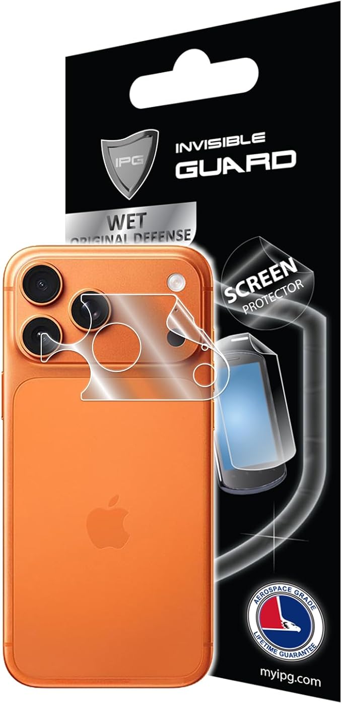IPG for iPhone 17 Screen + Back Full body Hydrogel Protector Invisible Touch Screen Sensitive Ultra HD Clear Film Anti Scratch Skin Guard - Smooth/Self-Healing/Bubble -Free for iPh17FB