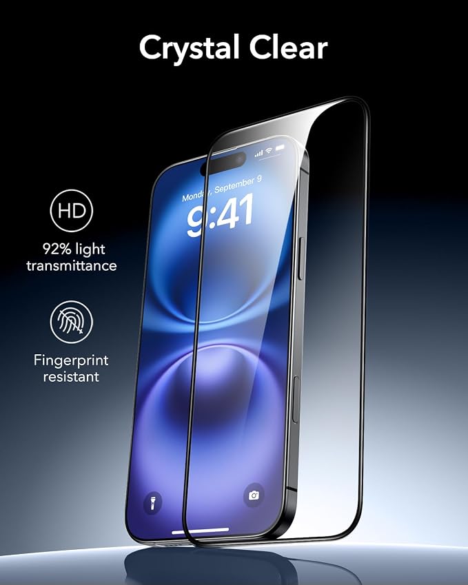 ESR 3 Pack for iPhone 14 Plus/13 Pro Max Screen Protector Armorite | 7X Impact Absorption 9H+ Tempered Glass Easy One-Pull Installation Full-Coverage Protection UltraFit Tray Bubble-Free