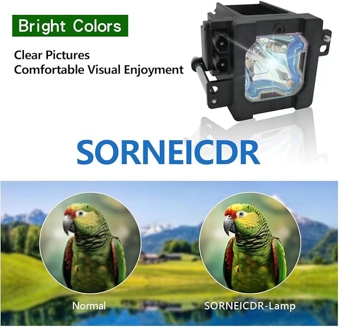 SORNEICDR TS-CL110UAA Replacement Projector Lamp Bulb Compatible with JVC HD-52FA97 HD-52G456 HD-52G566 HD-52G576 HD-52G586 HD-52G587 HD-52G657 HD-52G786 52G787, with Housing