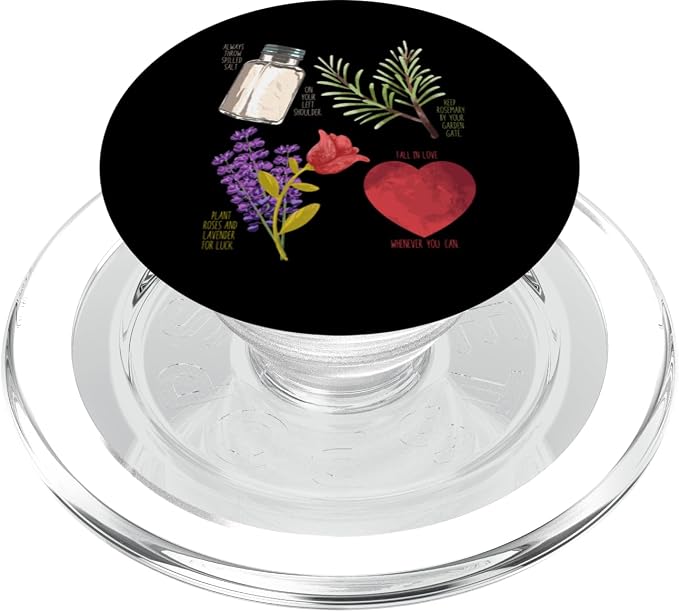 Practical Magic Salt Rosemary Lavender Love Witch Pagan PopSockets Adhesive PopGrip