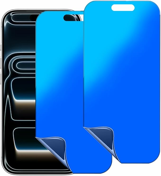 2 Pack for iPhone 17 Pro Max / 16 Pro Max Matte Privacy Screen Protector Anti spy Anti Glare Anti blue Light Film Gradient Blue 6.9 Inch