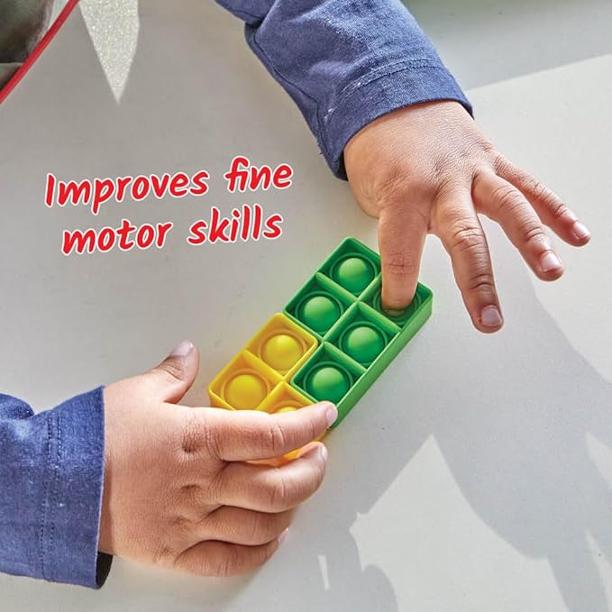 hand2mind Early Numeracy Sensory Bubble Poppers, Push Pop Fidget Toys for Kids, Math Manipulatives Kindergarten, Calm Down Corner Supplies, Fine Motor Skills, Toddler Car Toys for Travel