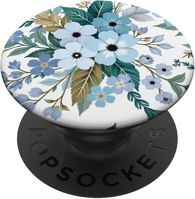 Garden Party Blue PopSockets PopWallet for MagSafe