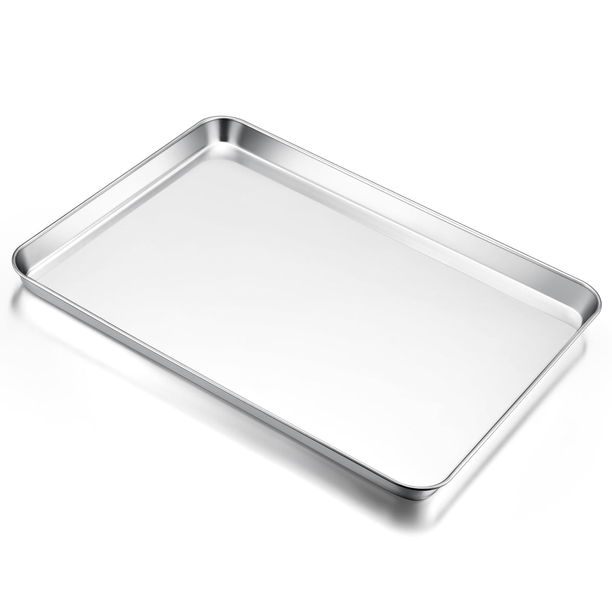 E-far Small Baking Sheet, 10.5”x8.3” Stainless Steel Toaster Oven Tray