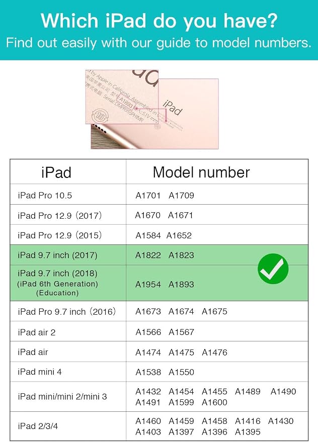ZtotopCases for iPad 6th/5th Generation 9.7 Inch 2018/2017 iPad Air 2 &amp 1 Case Premium PU Leather Business Folding Cover with Auto Wake/Sleep Multiple Viewing Angles for iPad Air 2nd/1st Gen Bl