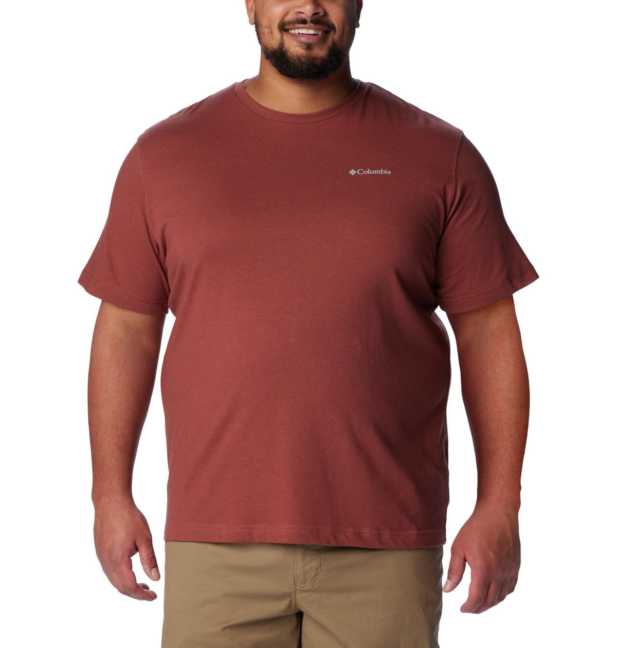 Columbia Men's Thistletown Hills Short Sleeve, Auburn Heather, 3X