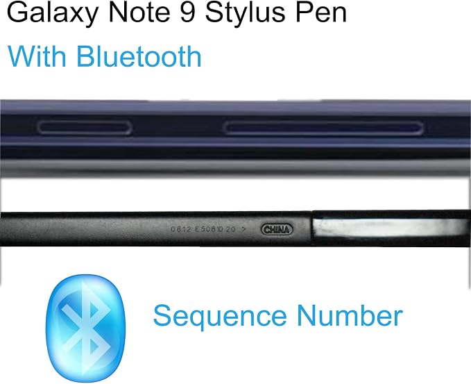 Note 9 S Pen Replacement Pen for Samsung Galaxy Note 9 Stylus(Black) | WithBluetoothGalaxy Note 9 S PenNote 9 Stylus PenNote 9 PenGalaxy Note 9 SPen4096 Levels Pressure