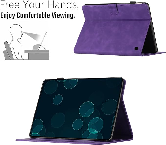 Case for Kindle Fire HD 10/10 Plus 13th/11th Generation 2023/2021 | PU Leather Folio Folding Stand Protective Cover for Fire HD 10.1 inch Tablet Auto Sleep Wake Hummingbird