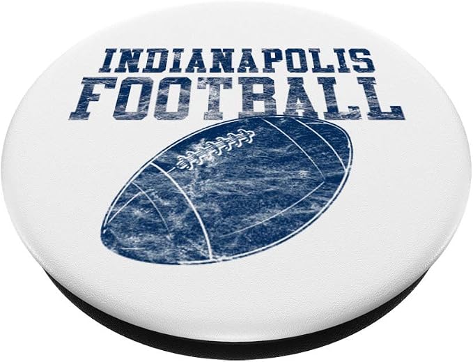 Indianapolis Football on White PopSockets PopGrip: Swappable Grip for Phones &amp Tablets