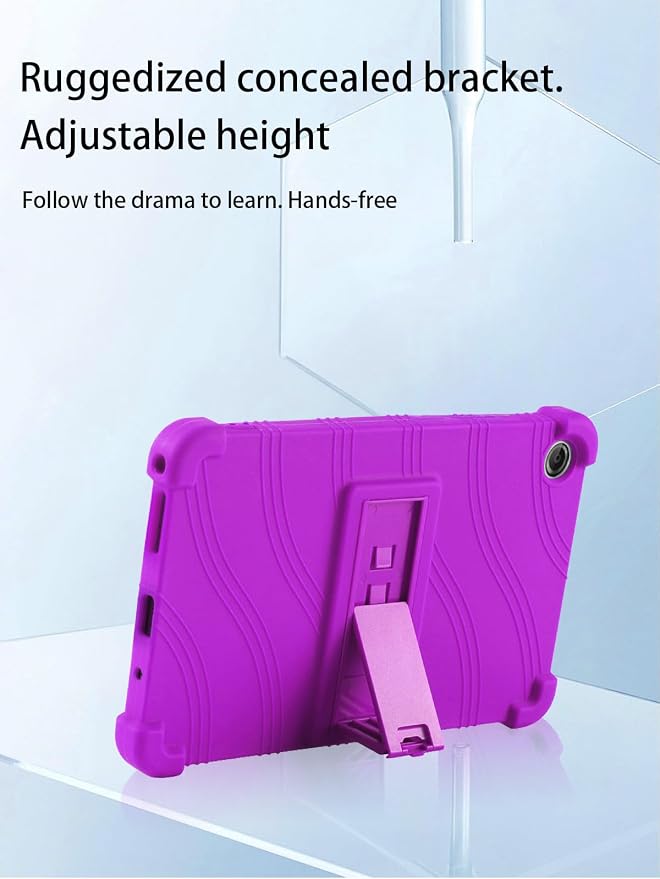 for Lenovo Tab One &amp Nook Reading Tablet Android Tablet8.7 inch Tablets CaseSoft Silicone Adjustable Stand Cover Lightweight Kids FriendlyBlack.