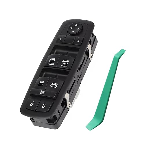 68289802AA Master Power Window Switch Front Left Driver Side Fits for 2016-2023 Dodge Durango 2016-2021 Grand Cherokee Replace 68289802AB, 68319802AA