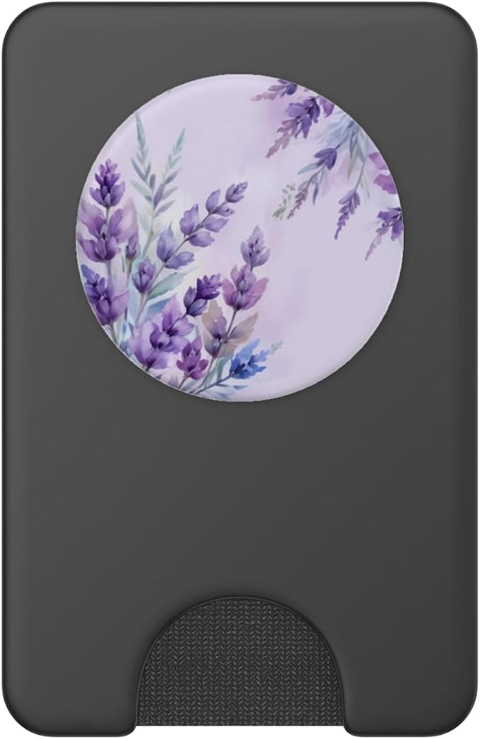 Lavender Floral Pattern PopSockets Adhesive PopGrip