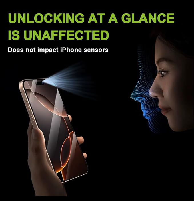 NeverBreak 9H+ Hardness for iPhone 17 Pro Max Screen Protector 12FT Military Grade Protection (Scratch Shatter Drop Resistance) Tempered Glass Full Edge Coverage 6.9 2 Pack with De-Bubble Card (Pr