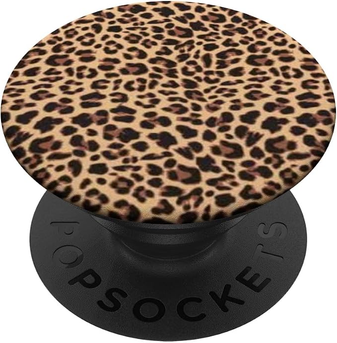 Leopard Print Cheetah Print Animal Print Lover PopSockets Adhesive PopGrip