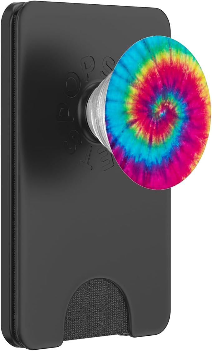 CJ Grips Tie Dye Rainbow Swirl PopSocket Adhesive PopGrip for iPhone 11