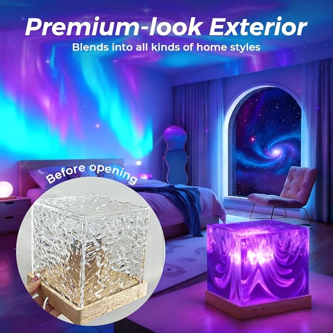 Northern Dreamscape Projector, 2026 New16 Color Aurora Light Projector, Mood Lighting for Bedroom, Perfect Christmas Gifts for Teens, Aurora Lamp for Decoration (Remote Control)