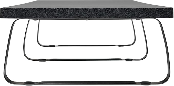 TRIPP LITE Dual-Monitor Riser Stand for Desk, Black Wood & Steel Desktop Organizer for 2 Screens - Computer, Laptop, PC, Printer, & TV Shelf Stand - 39 x 10 inch Platform, 5-Year Warranty (MR4010)