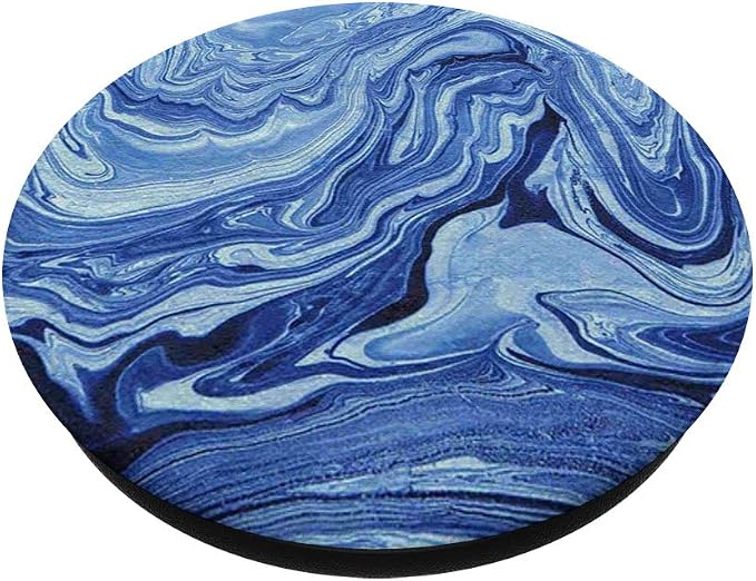 Ink Marbled Pop Mount Socket Blue Watercolor Clouds Design PopSockets PopGrip: Swappable Grip for Phones &amp Tablets