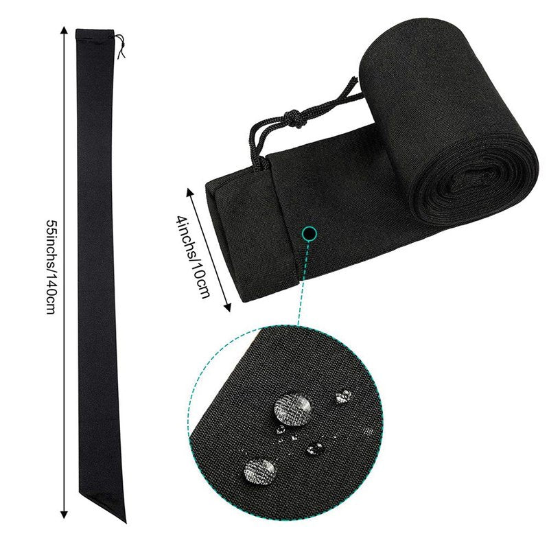 Junsen 6 Pieces Gun Socks Case Sleeve,54 Inch Knit Gun Socks for Rifles, Extra-Wide Rifle Sock, Suitable for Rifles with Scopes Protection Accessories