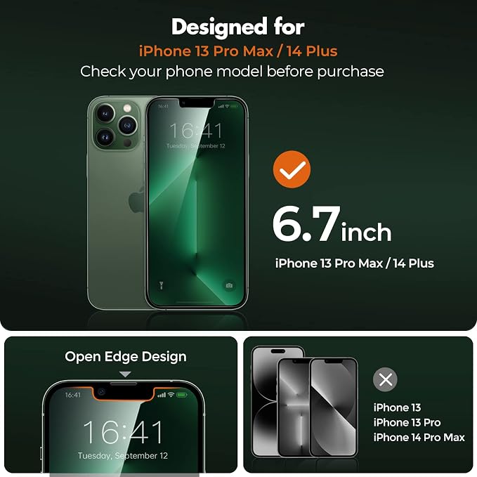 UNBREAKcable 2 Pack Privacy Screen Protector for iPhone 11 Pro Max/Xs Max Shatterproof Tempered Glass [True 28°Anti Spy] [9H Hardness] [Easy Installation] Protector for Apple 6.5