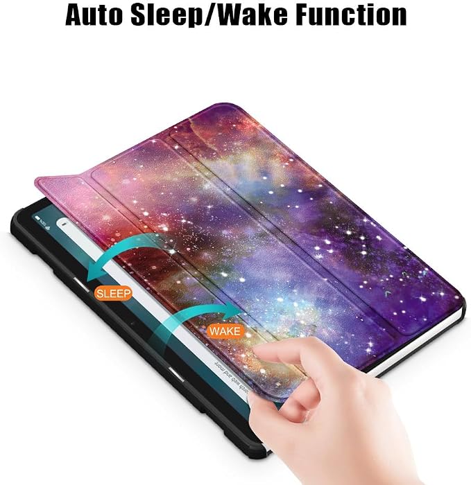 Slim Case for Amazon Fire Max 11 Tablet (13th Generation 2023 Release) Trifold Lightweight Hard Shell PU Leather Stand Folio Protective Cover with Auto Wake/Sleep Colored Graffiti Doodle