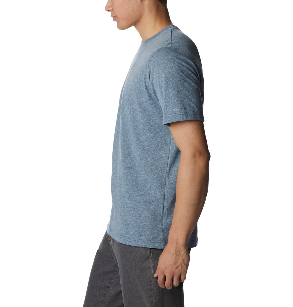 Columbia Men's Thistletown Hills Short Sleeve, Dark Mountain/Sky Blue, 6X Big